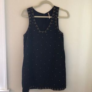 Free people black dress with beading worn once!!
